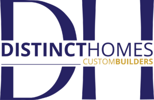 A logo of distincthome custom builders